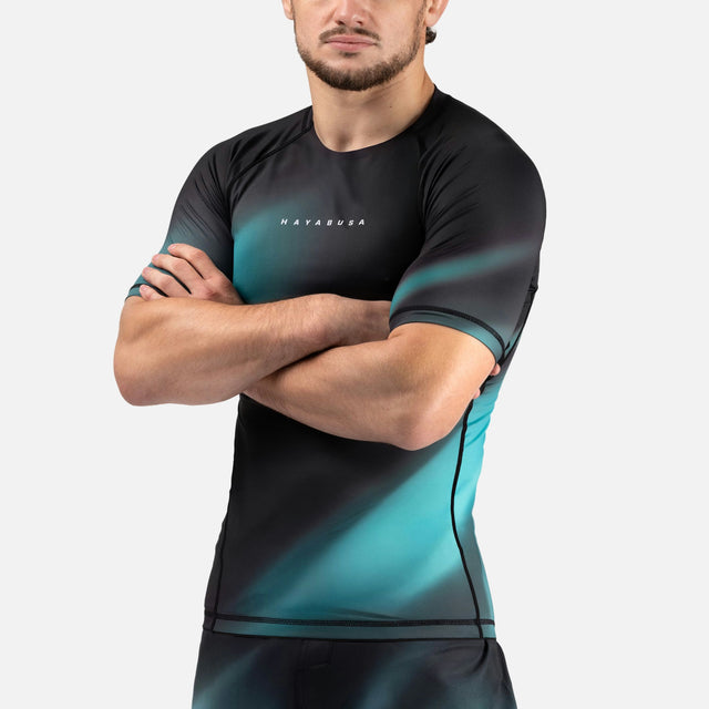 Rashguard Hayabusa Apex Nova Mangas Curtas – Turquesa