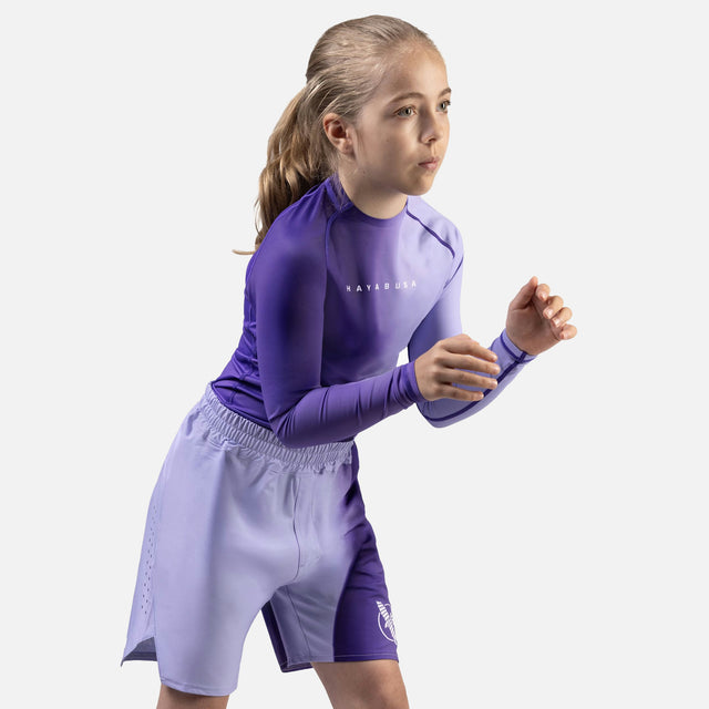 Shorts de MMA Hayabusa Apex Nova – Enfant – Violet