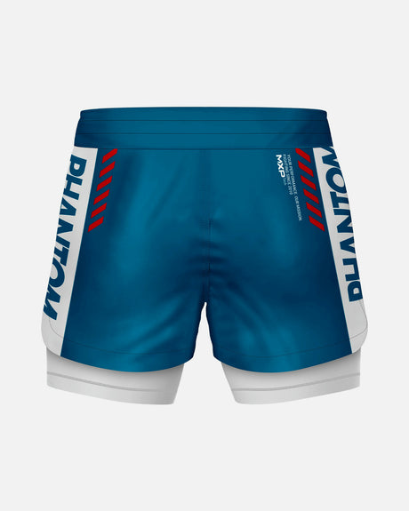 Pantalones de compresión Phantom Athletics Fusion 2in1 Apex – Azul