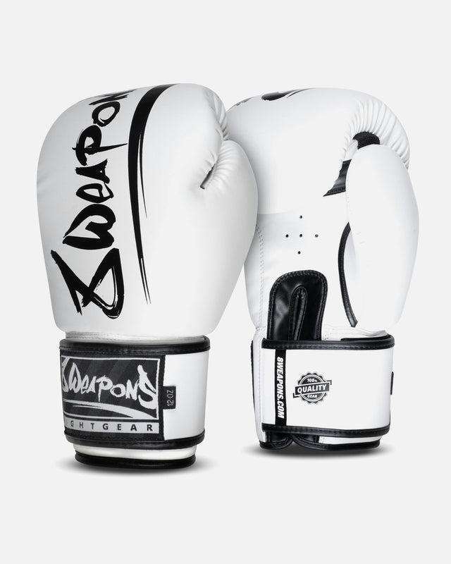 Gants de boxe 8 WEAPONS Unlimited 2.0 – Blanc/Noir