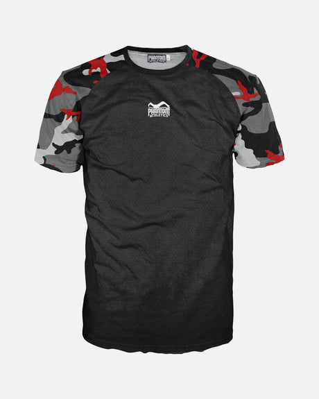 Phantom Athletics Tréninkové tričko EVO Camo – Červené