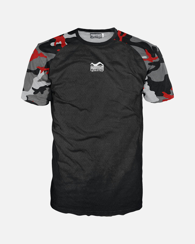 Phantom Athletics T-shirt da allenamento EVO Camo – Rosso