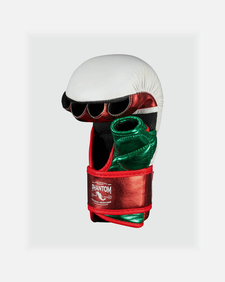 MMA rukavice Phantom Athletics Mexico – Bílá/Zelená/Červená