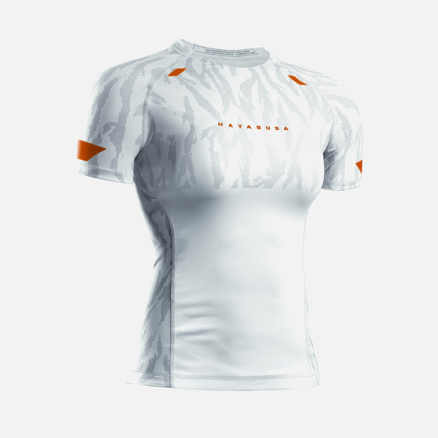 Hayabusa Rashguard Apex Vantage Korte ærmer til kvinder - Hvid