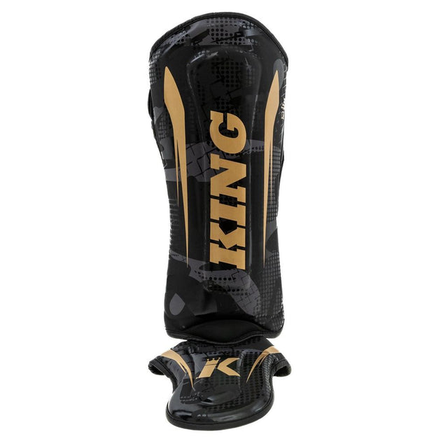 King Pro Boxing Schienbeinschoner Shogun – Schwarz/Gold
