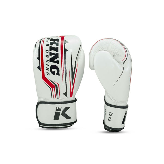 King Pro Boxing Boksehandsker BG Spartan - Hvid/Sort/Rød
