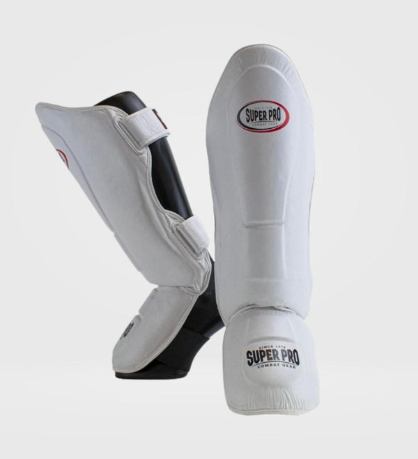 Tibiere Super Pro Thai Pro Piele – Alb