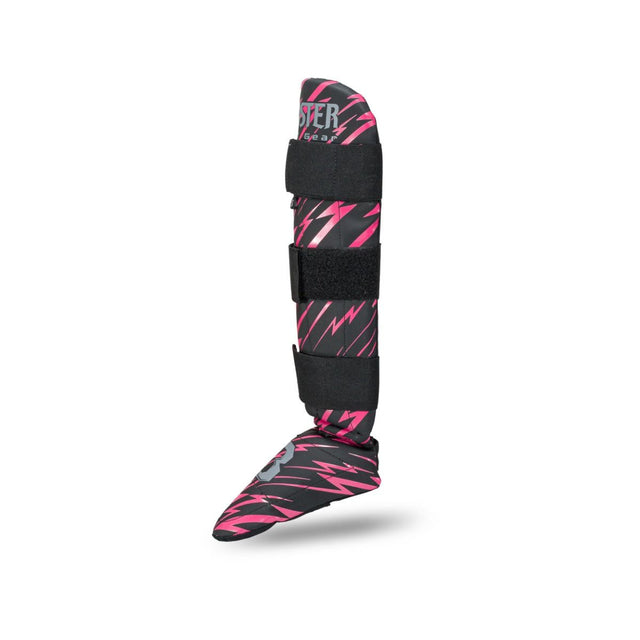 Booster Schienbeinschoner Combat Kinder – Schwarz/Rosa